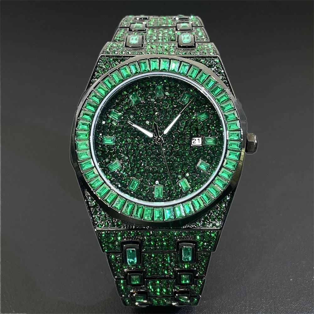 Jam tangan berlian hijau Hip H - Luxury Watch Iceberg ulasan dan harga